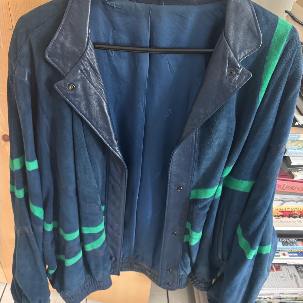 Vintage Bomber Navy Jacket